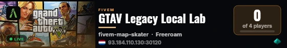 GTAV Legacy Local Lab live status badge