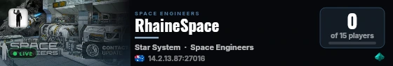 RhaineSpace live status badge