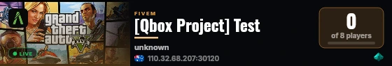 [Qbox Project] Test live status badge