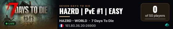 HAZRD | PvE #1 | EASY live status badge