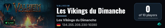 Les Vikings du Dimanche live status badge