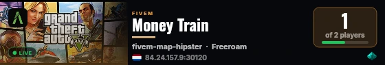 Money Train live status badge