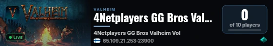 4Netplayers GG Bros Valheim Vol.4 live status badge