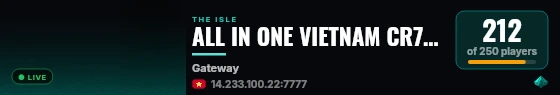ALL IN ONE VIETNAM CR7 SERVER 1 live status badge