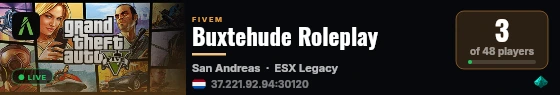 Buxtehude Roleplay live status badge