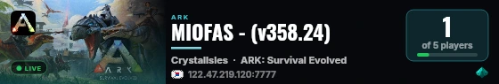 MIOFAS - (v358.24) live status badge