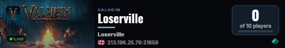 Loserville live status badge