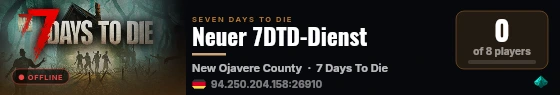 Neuer 7DTD-Dienst live status badge
