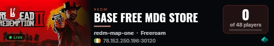BASE FREE MDG STORE live status badge