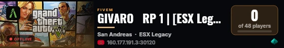 GIVARO   RP 1 | [ESX Legacy] live status badge