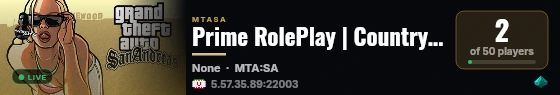 Beyond RolePlay | Country The Realtastic RolePlay live status badge