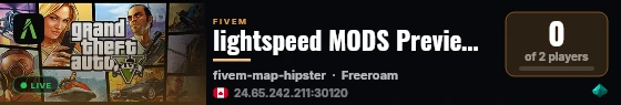 lightspeed MODS Preview Server! live status badge