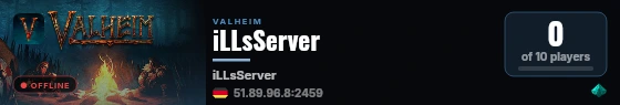 iLLsServer live status badge