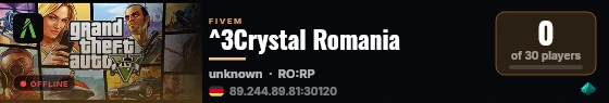 ^3Crystal Romania live status badge