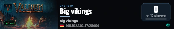 Big vikings live status badge