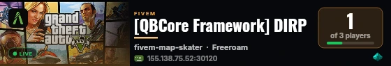 [QBCore Framework] DIRP live status badge