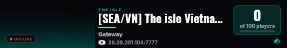 [SEA/VN] The isle Vietnam - dino toi choi live status badge