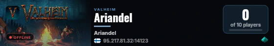 Ariandel live status badge