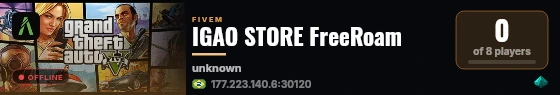 IGAO STORE FreeRoam live status badge