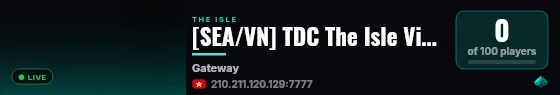 Thanhdc The Isle Test live status badge