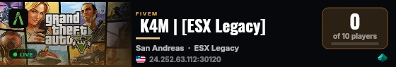  K4M | [ESX Legacy] live status badge