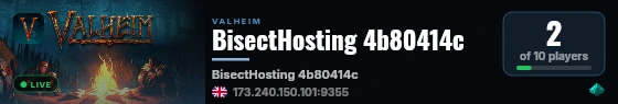 BisectHosting 4b80414c live status badge