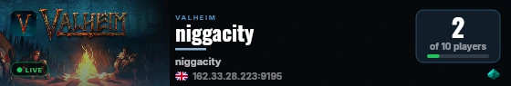 niggacity live status badge