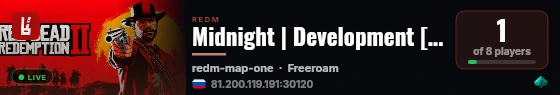 Midnight | Development [TEST] live status badge