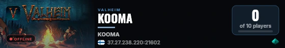 KOOMA live status badge