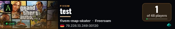 test live status badge