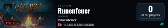 Runenfeuer live status badge