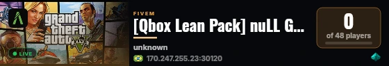 [Qbox Lean Pack] nuLL Group live status badge