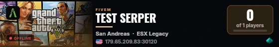 TEST SERPER live status badge