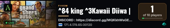 ^84 king ^3Kawaii Diiwa | live status badge