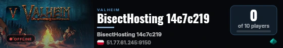 BisectHosting 14c7c219 live status badge