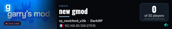 new gmod live status badge