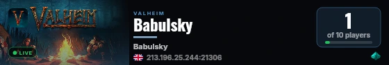 Babulsky live status badge