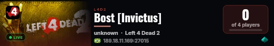 Bost [Invictus] live status badge