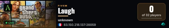 Laugh live status badge