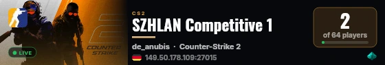 SZHLAN Competitive 1 live status badge