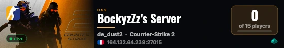 BockyzZz's Server live status badge