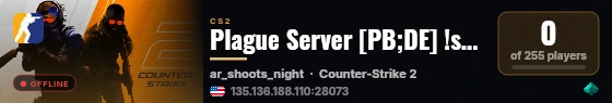 Plague Server [PB;DE] !shop,!props,!lm [Unlim Ammo] live status badge