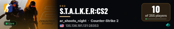 S.T.A.L.K.E.R:CS2 live status badge