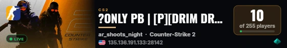 ?ONLY PB | [P][DRIM DRAGON][P] | [!skin !knife !gloves] live status badge