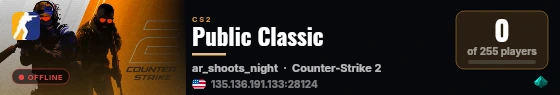 Public Classic live status badge