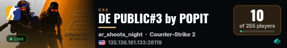 DE PUBLIC#3 by POPIT live status badge