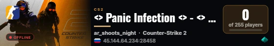 <> Panic Infection <> - <> !shop !rocket <> live status badge