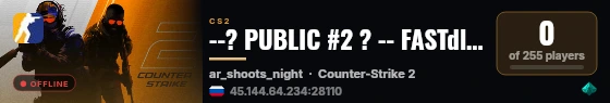 --? PUBLIC #2 ? -- FASTdl • 128TR • STICKERS | SKINS live status badge