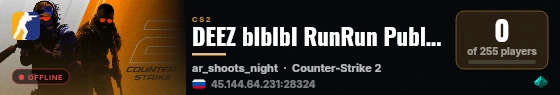 DEEZ bIbIbI RunRun Public behind live status badge