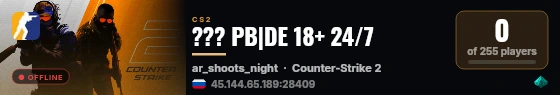 ??? PB|DE 18+ 24/7 live status badge
